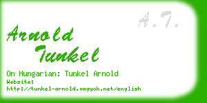 arnold tunkel business card
